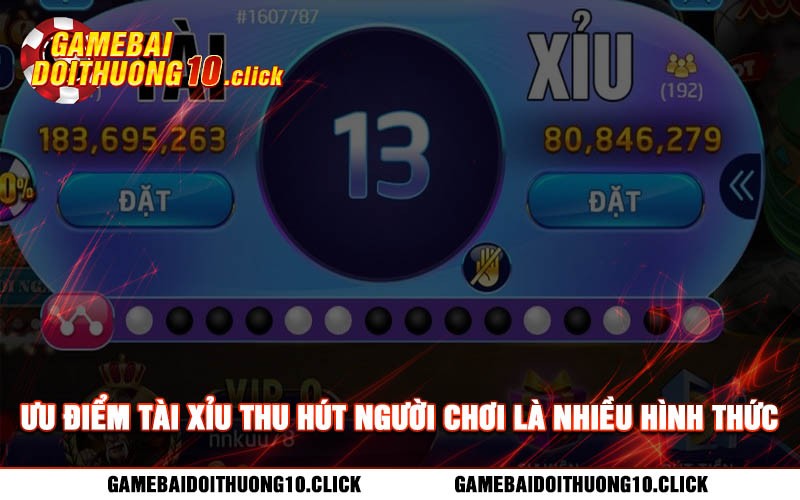 Uu diem tai xiu thu hut nguoi choi la nhieu hinh thuc cuoc Ưu điểm tài xỉu thu hút người chơi là nhiều hình thức cược